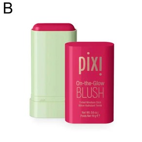 Pixi 3 in 1 이지 컬러 루즈 블러셔 스틱 크림 뺨 아이 립 틴트 방수 모이스처링 페이스 컨투어링 섀도우, [02]02, 1개