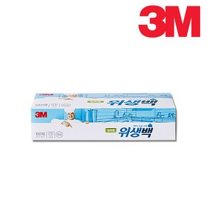 3M 위생백 롤백 일회용 위생백 100매입 소형 중형 대형, 소(S), 1개, 100개