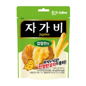 해태제과 자가비 짭짤한맛 스낵 파우치, 45g, 70개