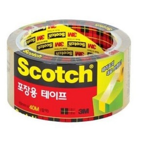 스카치 포장용 테이프 3650 48mm x 40m, 갈색, 10개