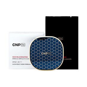 CNP CNPx 씨앤피 알엑스 스킨 레쥬버네이팅 미라클 앰플 인 쿠션 15g (본품+리필), 1개, 23호 내추럴 베이지