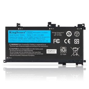 KingSene TE03XL Laptop Battey fo HP OMEN 15-bc011TX 15-bc012TX 15-bc013TX 15-AX015TX AX017TX, 1개