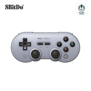 8BitDo SN30 Po 프로 블루투스 컨트롤러 닌텐도 스위치 맥OS 원도우 Andoid 호환, 1개, 그레이