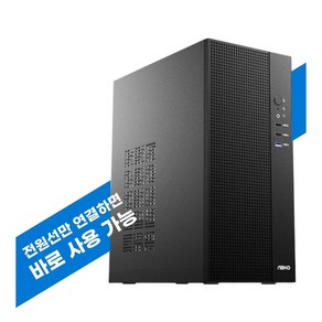 크래클PC 사무용 데스크탑 G595 (인텔 셀러론 G5905 / UHD610 / NVMe SSD), G595BF, Fee DOS, 256GB, 8GB, Black