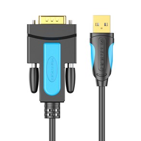 벤션 USB2.0 to RS232 시리얼 변환 컨버터 케이블, 3m, 1개