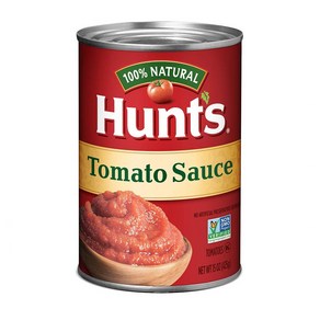 헌트 100% 네추럴 토마토 소스 Hunt's 100% Natual Tomato Sauce Canned Tomato Sauce 15 Oz., 425g, 8개