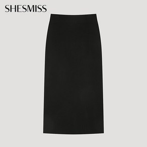 [쉬즈미스(SHESMISS)] [쉬즈미스] 울 캐시미어 혼방 H라인 스커트_SWWSKO42070_BK