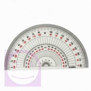 온몰 반원분도기 18CM 초등학교준비물 초등학생각도기