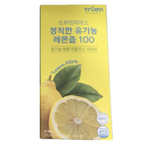 트루엔파머스 정직한 유기농 레몬즙 100 20g x 14포, 100ml, 1개