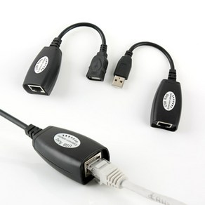 Coms COMS(컴스) USB 리피터(RJ45)/BE269/최대 45M연장 케이블-연장케이블, 1개, 45m