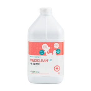 메디클린업 고수준 무자극 살균 소독제, 공병세트미선택, 1개, 4L