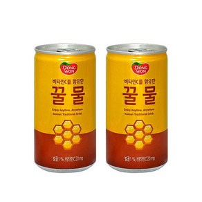 비타민C 함유 꿀물캔 허니워터 동원 꿀물 175ml 90캔, 90개