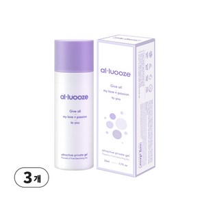 알루즈 여자 몸을 생각한 자연 유래 성분 마사지 젤, 3개, 50ml