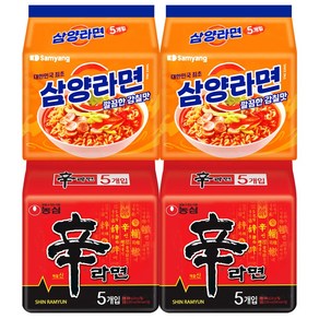 삼양라면 10개 + 농심신라면 10개, 1세트