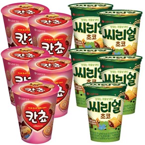 롯데제과 칸쵸초코컵+씨리얼초코컵 세트