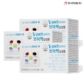안국약품 브이팩 V-PACK 하루한포데일리 남성용 90포 (3개월분), 90g, 3개