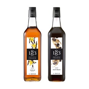 1883 바닐라 시럽 1000ml+1883 아이리쉬크림 시럽 1000ml