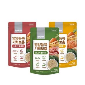 이즈칸 황태죽 강아지 영양간식 100g, 소고기+황태죽, 1개