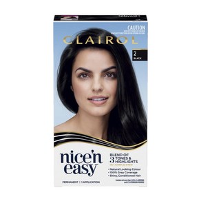 클레롤 나이스앤이지 2 블랙 검정 염색약 Clairol Nice n Easy 2 Black