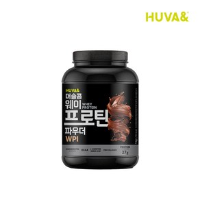 휴바앤 머슬콩 프로틴 아이솔레이트 WPI 98% 단백질보충제 헬스보충파우더 쵸코맛 1kg, 1개