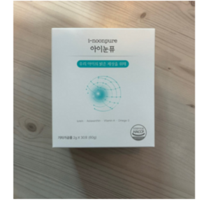 본사 정품) 아이하이 아이눈퓨 2g x 30포 블루베리맛 아이하이아이눈퓨 아이눈 눈건강 어린이, 1개, 60g