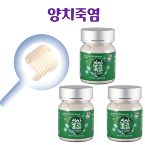 소금 죽염 양치 양치용죽염 인산죽염 60g, 3개