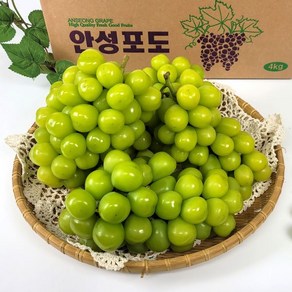 [해담]안성포도 샤인머스켓 4kg(가정용) 실속형 고당도 포도 망고포도 산지직송 당일수확, 1박스