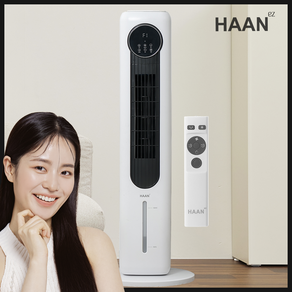 [25년형 신제품] HAAN 타워형 리모컨 냉풍기, L4(white)