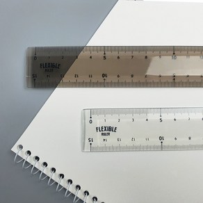 아이비스/1200 구부러지는자(15cm) 2개입 12029, 투명2개