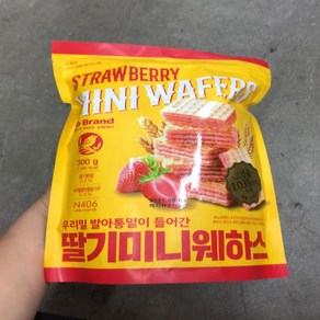 딸기 미니 웨하스, 300g, 1개