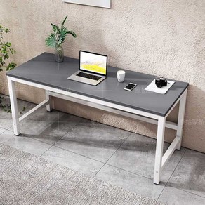 폭30cm 40cm 테이블 폭 깊이 좁은 긴테이블 작업대, 100x30x74cm / 블랙+화이트 프레임