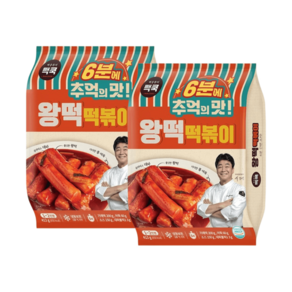 백종원 왕떡 떡볶이 빽쿡 냉동, 2개, 413g