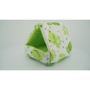 케이비지리테일 도치네 고슴도치텐트 햄스터 집 둥지, 1개, 그린 대형 19cm x 19cm