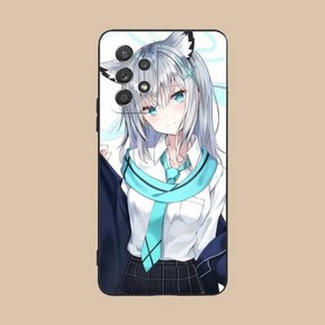 블루아카이브 삼성 갤럭시 케이스 핸드폰 Blue Archive Shiroko Mobile Phone Case for Samsung Galaxy A91 70 54 53 52 34 2