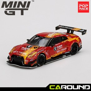 팝레이스 x 미니지티(128) 1:64 닛산 GT-R 니스모 GT3 EVA RT Test Type-02 X Woks GT-R, 1개