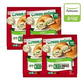 풀무원 [풀무원] 대파 크림치즈 베이글 405gX4개, 405g, 4개
