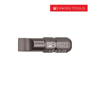 PB SWISS TOOLS 명품 수공구 피비 스위스 툴 C6-135 일자비트 낱개 25mm, 1개