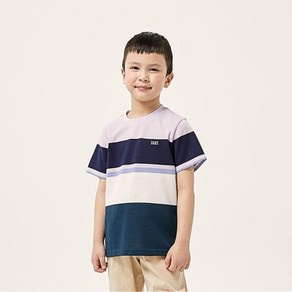 닥스 리틀 닥스키즈 선염 스트라이프 반팔 티셔츠 DUM10TR11M LV