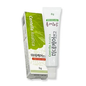 상처회복 마데케어연고 5g/ 구급함용/ 판촉용/ oem 생산/, 1개, 5ml