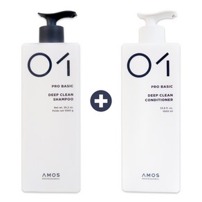 아모스프로페셔널 두피청정 딥 클린 샴푸 컨디셔너 대용량 1000ml 샴푸 1000ml, 1L, 1개