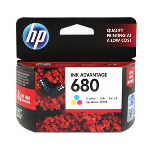 HP No.680 F6V27AA 검정 F6V26AA 칼라 정품잉크, 1개, F6V26AA(칼라)