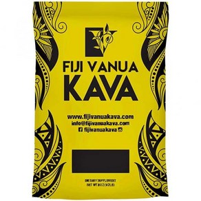 Fiji Vanua Kava Vanuatu 분말 8oz Pemium Dink Good Calm Relax, 1개