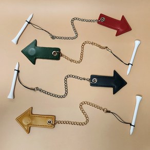 가죽 자석 화살표 티걸이 에이밍, 그린, 1개