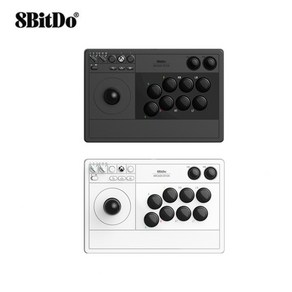 2023최신상 8bitdo 무선 아케이드 스틱 XBOX 조이스틱 1000mAh 리튬배터리 Windows10 11 호환, 화이트, 1개