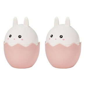 모던휴지통 미니 캐릭터 휴지통 래빗 2개 가정용분리수거함 음식쓰레기통