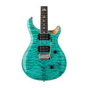 PRS SE Custom 24 Quilted Carved Top With Ebony Fingerboard Electric Guitar Turquoise