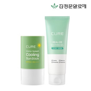 김정문알로에 [김정문알로에] 큐어 쿨링선스틱+수딩젤150ml, 150ml, 1개