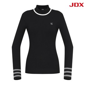 [[JDX] NC 일산] 여성 JDX 반밀라노 조직 믹스 하이넥 풀오버 스웨터 X1SPU8330BK