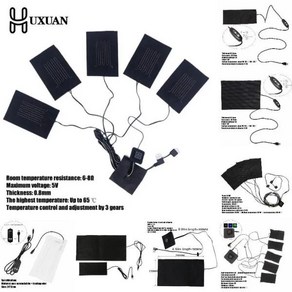 전기 겨울 적외선 발열 매트 탄소 섬유 가열 패드 핸드 워머 USB 필름 5V 1 개 2 4 개, 16 As Pic Show