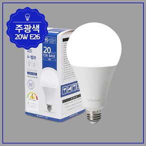 비츠온 A-벌브 LED W 20W E26 KS A95, 주광색, 1개